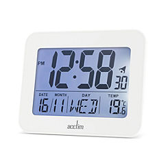 Acctim Otto White Digital Alarm Clock