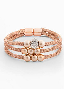 Beaded Bracelet with Swarovski® Crystals