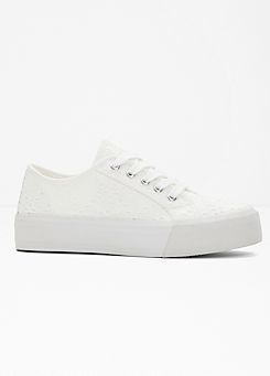 Broderie Shell Trainers