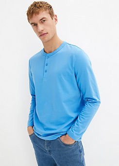 Button Collar Henley T-Shirt