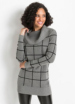 Checked Longline Jumper