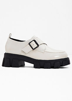 Chunky Buckle Strap Loafers