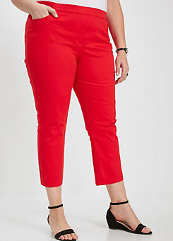 Cropped Cotton Trousers