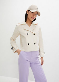 Cropped Double Breasted Jacket
