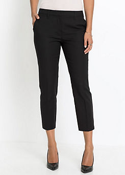 Cropped Pleated Trousers