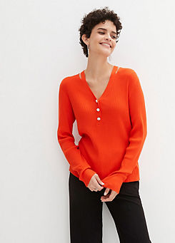 Cut-Out Knitted Jumper