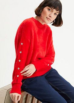 Cut-Out Sleeve Jumper