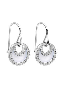 Fiorelli Crescent Mother Of Pearl Drop Earrings