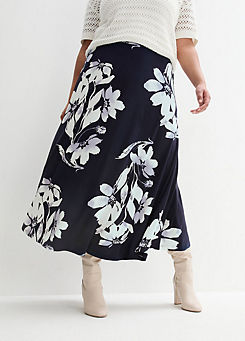 Floral Jersey Skirt