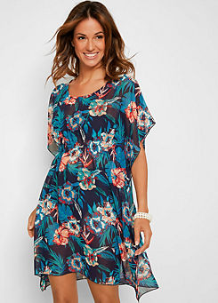 Floral Print Beach Cover-Up