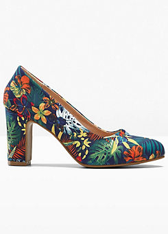 Floral Print Court Shoes