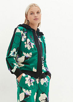 Floral Print Zip Through Jacket