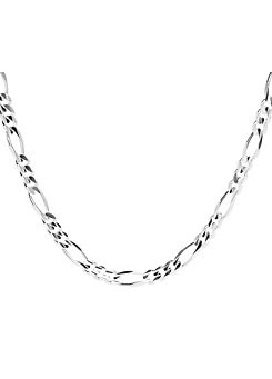 For You Collection Gent’s Sterling Silver Approx. 1 oz Figaro Necklace