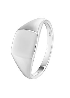For You Collection Gent’s Sterling Silver Oval Signet Ring