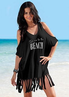 Fringed Beach Cover-Up