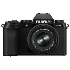 Fujifilm X-S20 Mirrorless Digital Camera with XC15-45mm F3.5-5.6 OIS PZ Lens - Black