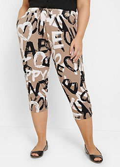 Graffiti Print Jersey Trousers