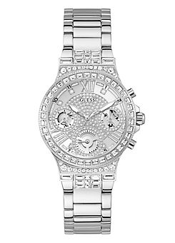 Guess Ladies Silver Tone Moonlight Watch