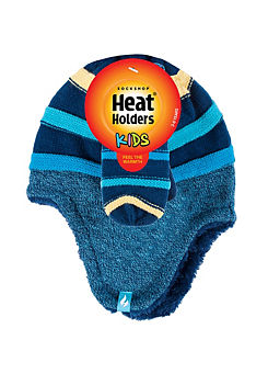 Heat Holders Kids Cosy Ears Hat & Mittens- Boys