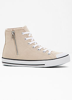 Hi-Top Lace-Up Trainers