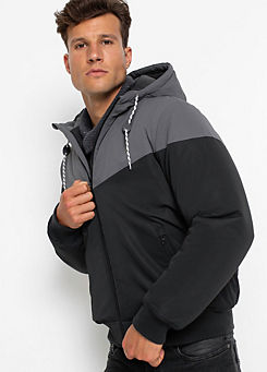 Hooded Two Tone Jacket