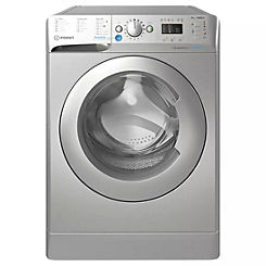 Indesit 8KG 1400 Spin Washing Machine BWA81485XSUKN - Silver
