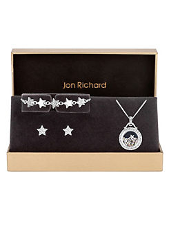 Jon Richard Silver Plated Star Shaker Trio Set - Gift Boxed
