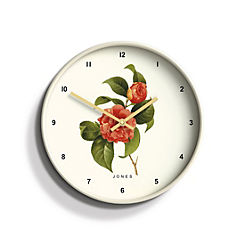 Jones Clocks Botanical Dial Wall Clock