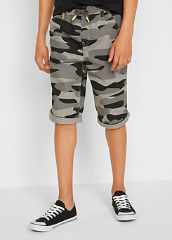 Kids Camouflage Patterned Shorts