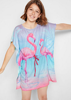 Kids Flamingo Print Dress