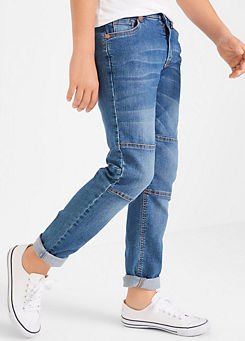Kids Zip Button Fastening 5-Pocket Jeans