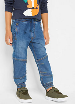 Knee Patch Loose Jeans