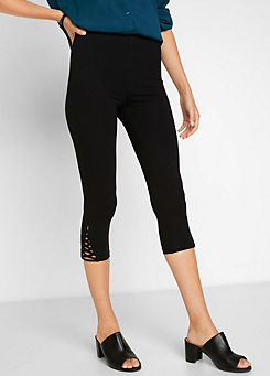 Laced Cropped Leggings