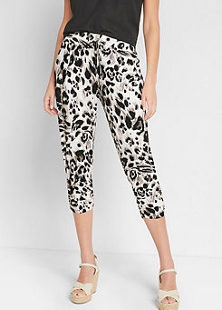Leopard Print Jersey Trousers