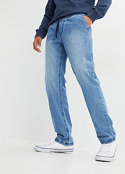 Lined Straight Leg Winter Jeans