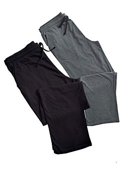 Men’s 2 Pack Lounge Pants - Black & Charcoal