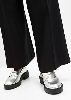 Metallic Penny Loafers