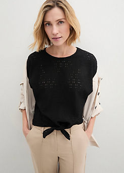 Oversized Broderie Top