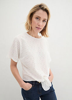 Oversized Broderie Top