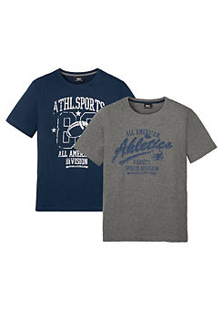 Pack Of 2 Logo Print T-Shirts