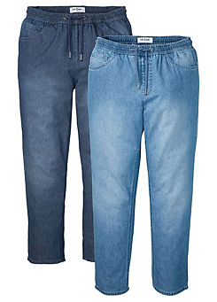 Pack Of 2 Pull On Jeans