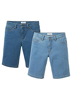 Pack of 2 Big Fit Denim Shorts