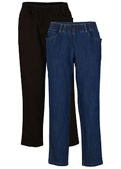Pack of 2 Cropped Trousers