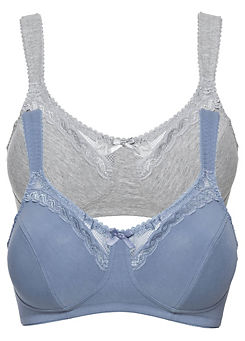 Pack of 2 Lace Trim Bras