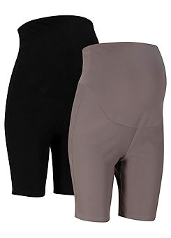 Pack of 2 Maternity Cycling Shorts