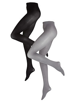 Pack of 2 Pairs of Opaque Tights