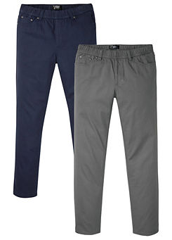 Pack of 2 Pairs of Trousers