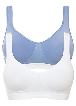 Pack of 2 Stretch Cotton Bras