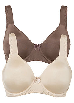 Pack of 2 Underwired T-Shirt Bras