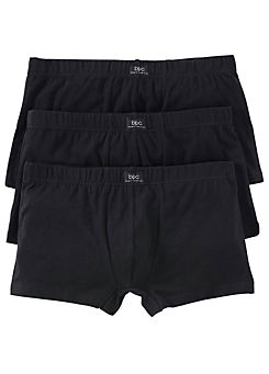 Pack of 3 Fitted Cotton Boxers